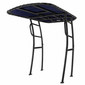 Fishmaster Pro Series Folding T-Top Boat Canopy Black Frame