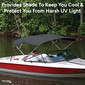 3 Bow Bimini Top Boat Cover 36 Series - 36" Height, 72" Length, 79"-84" Width