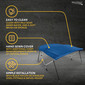 3 Bow Bimini Top Boat Cover 46 Series - 46" Height, 72" Length, 54"-60" Width