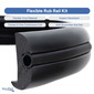 Boat Rub Rail Replacement Kit Flexible Vinyl 50' - 70' Black 1 7/8" x 1 1/8"