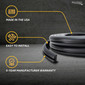 Boat Rub Rail Replacement Kit Flexible Vinyl 50' - 70' Black 1 7/8" x 1 1/8"