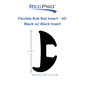 Boat Rub Rail Replacement Kit Flexible Vinyl 50' - 70' Black 1 7/8" x 1 1/8"