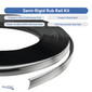 Boat Rub Rail Replacement Kit Semi-Rigid Vinyl 70' White 1 5/8’’ x 3/4’’