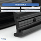 Boat Rub Rail Replacement Kit Semi-Rigid Vinyl 50' Black 1 7/8’’ x 3/4’’