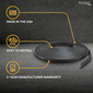 Boat Rub Rail Replacement Kit Semi-Rigid Vinyl 50' Black 1 7/8’’ x 3/4’’