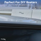 Boat Rub Rail Replacement Kit Semi-Rigid Vinyl 30' Black 1 7/8’’ x 3/4’’
