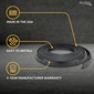 Boat Rub Rail Replacement Kit Semi-Rigid Vinyl 30' Black 1 7/8’’ x 3/4’’