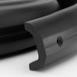 Boat Rub Rail Replacement Kit Semi-Rigid Vinyl 30' Black 1 7/8’’ x 3/4’’