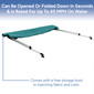 2 Bow Bimini Top Boat Cover ST Series - 42" Height, 66" Length, 47"- 53" Width