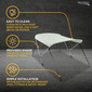 2 Bow Bimini Top Boat Cover ST Series - 42" Height, 66" Length, 73"- 78" Width
