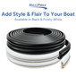 Boat Rub Rail Replacement Kit 60' Supro-Flex Semi-Rigid Vinyl 1 19/32" x 25/32"