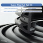 Boat Rub Rail Replacement Kit 60' Supro-Flex Semi-Rigid Vinyl 1 19/32" x 25/32"