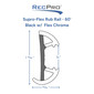 Boat Rub Rail Replacement Kit 60' Supro-Flex Semi-Rigid Vinyl 1 19/32" x 25/32"