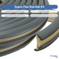 Boat Rub Rail Replacement Kit 60' - 80' Supro-Flex Semi-Rigid Vinyl 2" x 29/32"