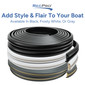 Boat Rub Rail Replacement Kit 60' - 80' Supro-Flex Semi-Rigid Vinyl 2" x 29/32"