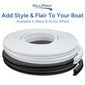 Boat Rub Rail Replacement Kit 50' - 70' Flexible Vinyl 1 1/4" x 15/16"
