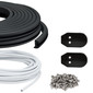 Boat Rub Rail Replacement Kit 50' - 70' Flexible Vinyl 1 1/4" x 15/16"