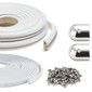 Boat Rub Rail Replacement Kit 60' SuproFlex Semi-Rigid Vinyl 1 5/8" x 7/8"