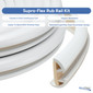 Boat Rub Rail Replacement Kit 60' SuproFlex Semi-Rigid Vinyl 1 5/8" x 7/8"