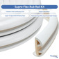 Boat Rub Rail Replacement Kit 60' - 80' SuproFlex Semi-Rigid Vinyl 2" x 1 1/4"