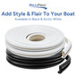 Boat Rub Rail Replacement Kit 60' - 80' SuproFlex Semi-Rigid Vinyl 2" x 1 1/4"