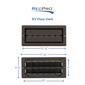 RV Floor Register 4" x 10" Gray Vent