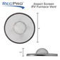 RV 6" Round Furnace Vent Insect Screen 