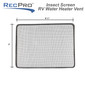 RV Water Heater Vent Insect Screen