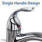 RV Kitchen Faucet Chrome Single Handle
