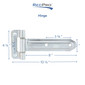 8" Enclosed Trailer Strap Hinge