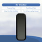 RV Window Fixed 12" x 35" with Trim