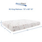 RV King Mattress - 72" x 80" x 10" Thick Memory Foam with Gel Infused Top Layer