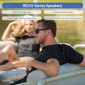 Wet Sounds REVO Series 8" Coaxial Marine Speakers High-Output Component Style with XW-Black RGB Grilles