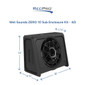 Wet Sounds ZERO Series 10" Subwoofer Enclosure Kit 4Ω