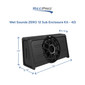 Wet Sounds ZERO Series 12" Subwoofer Enclosure Kit 4Ω