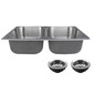Double Stainless Steel RV Sink 27" x 16" x 7"