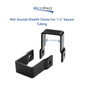 Wet Sounds Stealth Clamp for 1 ¼" Square Tubing Compatible with STEALTH Soundbars