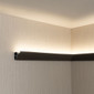 RV Crown Molding 86" Mocha Cap and Base Snap Together W/ LED Duct