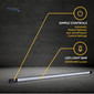 LED Light Bar w/ Motion Detector, 4000K, 800LM, On/Off/Auto