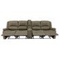 RecPro Charles 111" Quad Wall Hugger RV Recliner Sofa with Two Drop Down Consoles & Cup Holder Console