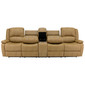 RecPro Charles 114" Quad Wall Hugger RV Recliner Sofa with Center Console
