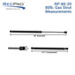 Gas Strut 20" and 80lb, For RV, Automotive, and Agricultural Uses (2 Or 4 Packs)