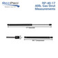 Gas Strut 17" and 40lb, For RV, Automotive, and Agricultural Uses (2 Or 4 Packs)