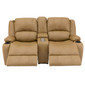 RecPro Charles 67" Powered Double RV Wall Hugger Recliner Sofa RV Loveseat