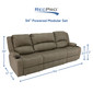 RecPro Charles 94" Powered Double RV Wall Hugger Recliner Sofa RV Loveseat