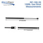 Gas Strut 20" and 100lb, For RV, Automotive, and Agricultural Uses (2 Or 4 Packs)