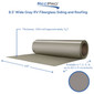 8.5' Wide Gray RV Fiberglass Siding and Roofing