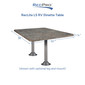 RecLite LS RV Dinette Table 38" X 30" with Optional Leg System