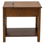 RV Side Table with Recessed Dual USB Charging Station and Twin Hidden Power Outlets