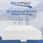 38 Gallon RV Water Tank 53 1/2" x 27" x 7.5" Elkhart Plastics EPI 3022